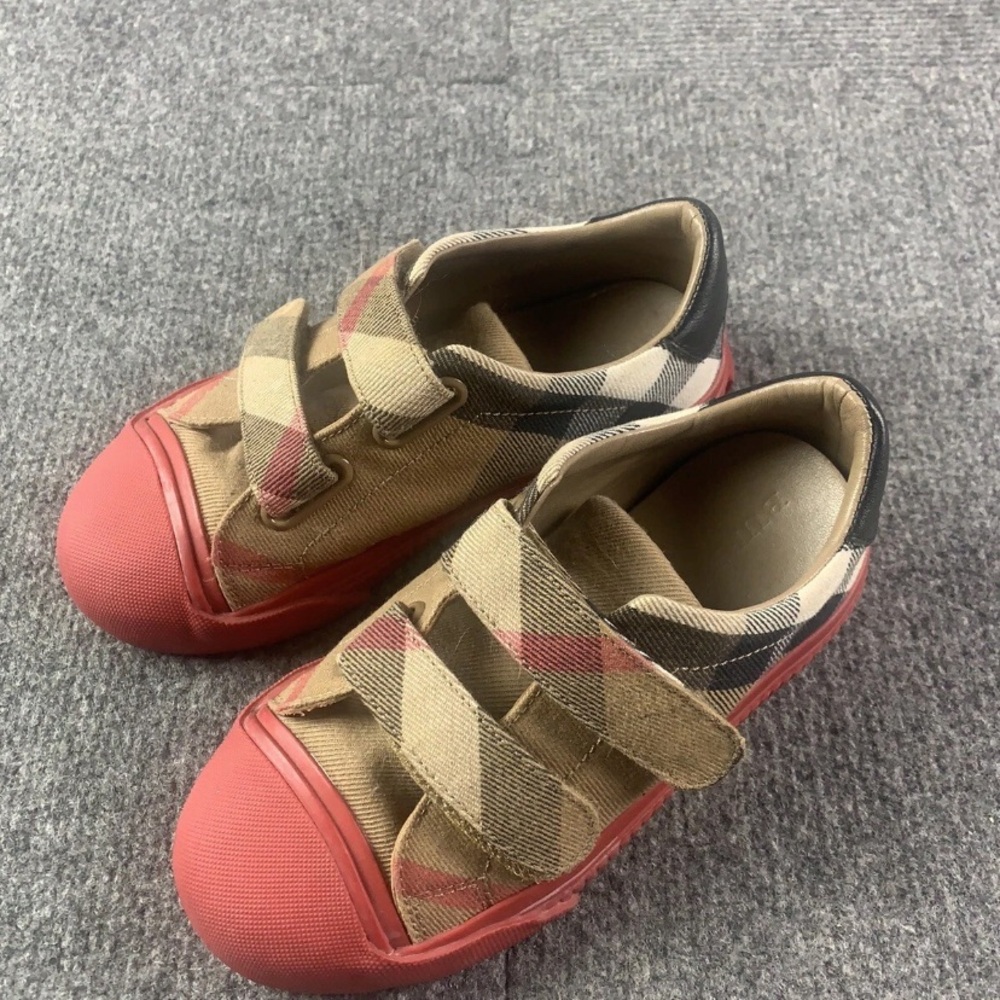 Burberry Nova Check Strap Sneakers Size 30 (Kids Size 12.5 US)